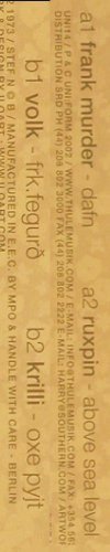 V.A.42 Things to do in Zero Gravity: Part 2, an icelandic ambient Compi, Uni:form Recordings(UNI14), EEC(33rpm), 2002 - 12inch - Y3960 - 9,00 Euro