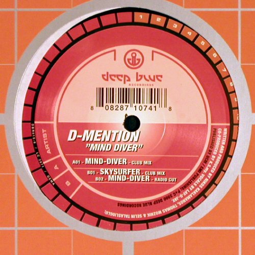 D-Mention: Mind Diver*2+1, FLC, Deep Blue (DBR015-6), D, 2000 Typ: 12" Best.-Nr.: Y4937 Preis: 4,00 Euro