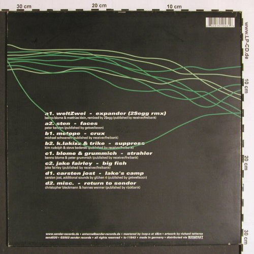 V.A.Receiving Data: .....Ah,It's Coming!,weltZwei..misc, Sender Records(send030), D, 2003 - 2LP - Y6345 - 12,50 Euro