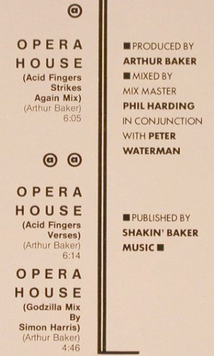 Makossa,Jack E.: The Opera House-Acid Fingers..mx+2, ZYX (5983), D, 1988 Typ: 12" Best.-Nr.: Y7473 Preis: 4,00 Euro
