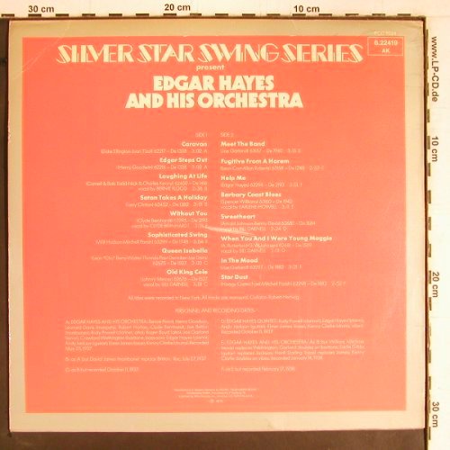 Hayes,Edgar & his Orch.: Swinging Jewels 37-39, MCA(6.22419), D, 1976 - LP - E3997 - 9,00 Euro