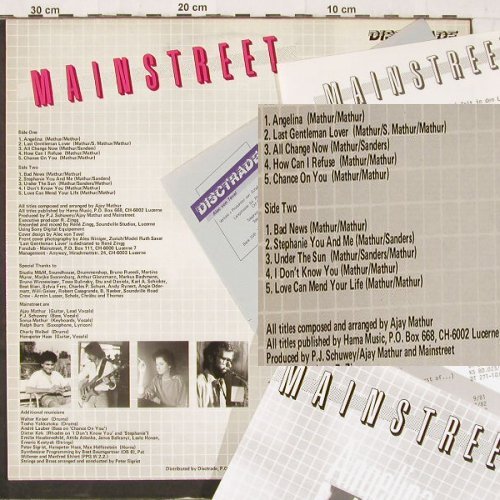 Mainstreet: All Change Now, +7", Disctrade(DT 271-10), CH, 1983 - LP - E4359 - 6,00 Euro