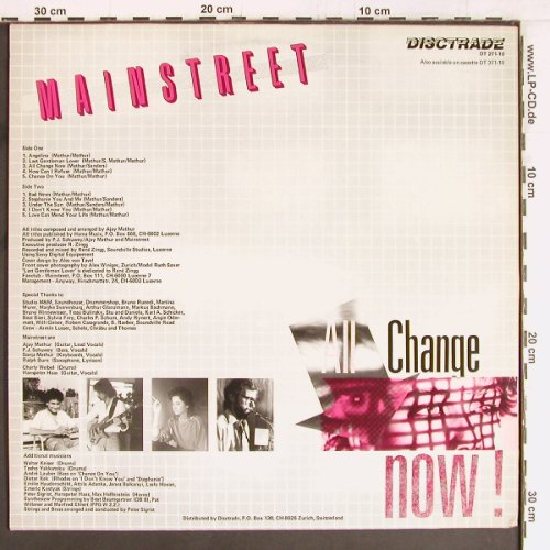 Mainstreet: All Change Now, +7", Disctrade(DT 271-10), CH, 1983 - LP - E4359 - 2,00 Euro