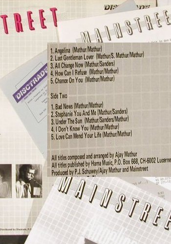 Mainstreet: All Change Now, +7", Disctrade(DT 271-10), CH, 1983 - LP - E4359 - 2,00 Euro
