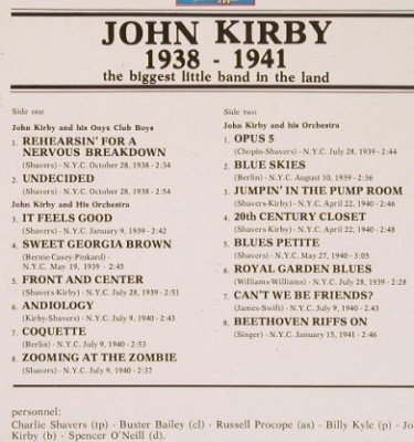 Kirby,John: The Biggest Little Big Band In The, Giants Of Jazz(LPJT 26), I, 1938-48, 1985 - LP - E5730 - 6,00 Euro