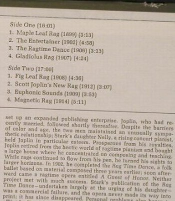 Rifkin,Joshua: Piano Rags By Scott Joplin, Nonesuch(H-71248), US, 1970 - LP - E6717 - 4,00 Euro