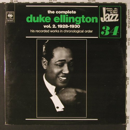 Ellington,Duke: The Complete Vol. 2, 1928-30, Foc, CBS(68 275), NL, 1973 - 2LP - F1624 - 7,50 Euro