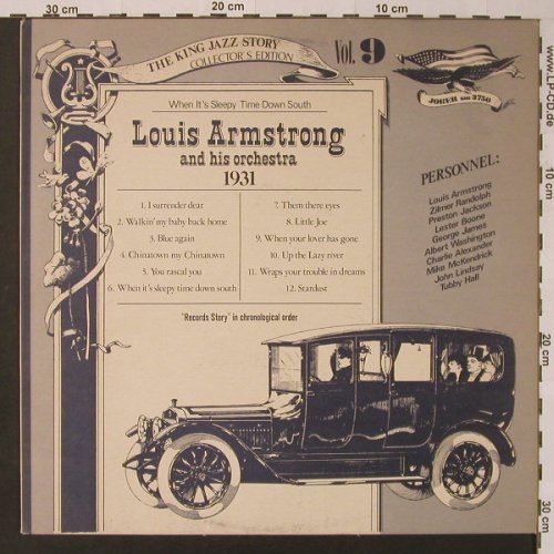 Armstrong,Louis & Orch.: Vol.9, 1931-When It's Sleepy Time.., Joker(SM 3750), I, 1975 - LP - F3600 - 5,00 Euro