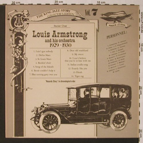 Armstrong,Louis & Orch.: Vol.7, 1929-30,Rockin'Chair, vg+/m-, Joker(SM 3748), I, 1975 - LP - F3645 - 3,00 Euro
