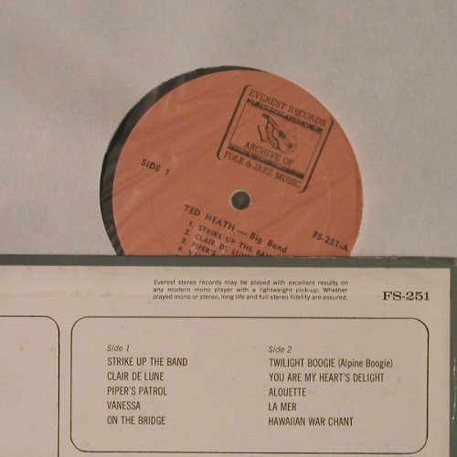Heath,Ted: Big Band, Everest Records(FS-251), US,  - LP - F5659 - 6,00 Euro