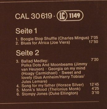 Viera Sextett,Joe: Kontraste-Live, sign., Calig(CAL 30 619), D, 1978 - LP - F7636 - 17,50 Euro