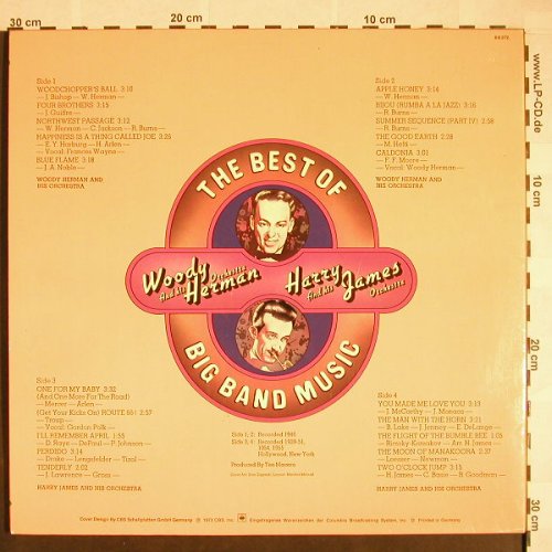 Herman,Woody/Harry James: The Best of big Band Music, Foc, CBS(68 272), NL/D, 1973 - 2LP - F9650 - 7,50 Euro