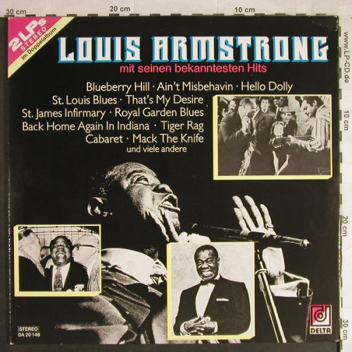 Armstrong,Louis: mit seinen bekannten Hits, Foc, Delta(DA 20 148), D,  - 2LP - H1129 - 7,50 Euro
