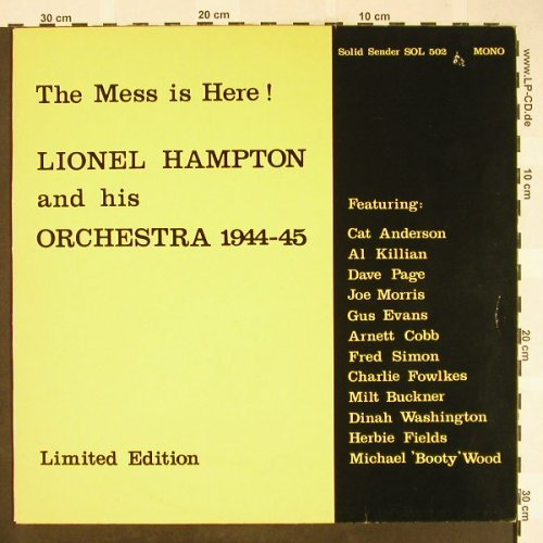 Hampton,Lionel: The Mess Is Here,1944-45, Lim.Ed., Solid Sender(SOL 502), D,Ri(gelb),  - LP - H1812 - 5,00 Euro