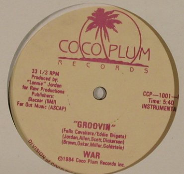War: Groovin' *2, LC, Coco Plum Rec.(CCP-1001), US, 1984 - 12inch - H2842 - 7,50 Euro