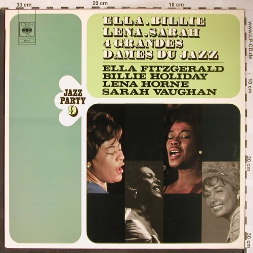 V.A.Ella,Billie,Lena,Sarah: 4 Grandes Dames du Jazz, CBS JazzParty 9(52 072), NL, 1972 - LP - H6165 - 7,50 Euro