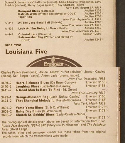 ODJD & Louisiana Five: 1917-1919, Foc, Fountain(FJ-101), ,  - LP - H6230 - 6,00 Euro