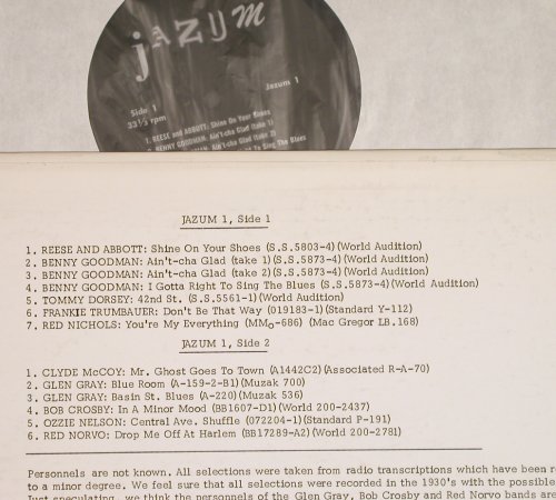V.A.Jazum 1: Reese and Abbott...Red Norvo, Jazum(Love'69), US,  - LP - H6258 - 9,00 Euro