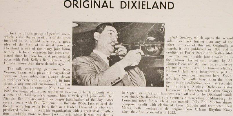 Teagarden,Jack: Original Dixieland, Everest Records(FS 335), US,  - LP - H6277 - 5,00 Euro