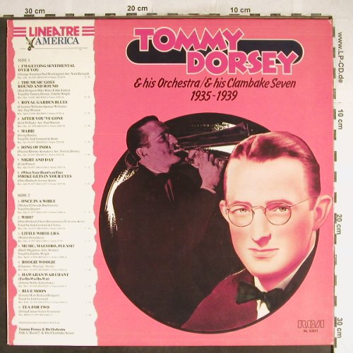 Dorsey,Tommy & his Orch.: & his Clambake Seven, 1935-1939, RCA(NL 43621), I, Ri, 1981 - LP - H6712 - 5,00 Euro