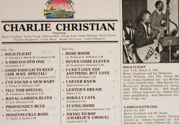 Christian,Charlie: Same, Giants Of Jazz(LPJT 13), I, 1984 - LP - H6715 - 5,00 Euro