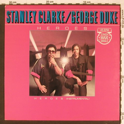 Clarke,Stanley & George Duke: Heroes*2, Promo-Stoc, Epic(A-12.3860), NL, 1983 - 12inch - H6721 - 3,00 Euro