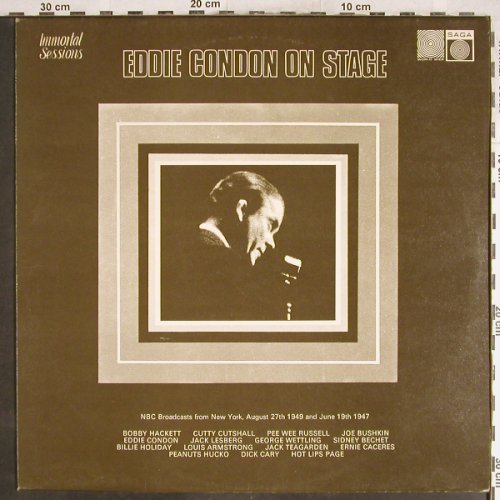 Condon,Eddie: On Stage, rec 1947/49, Saga(SAGA 6916), UK, 1973 - LP - H6865 - 7,50 Euro