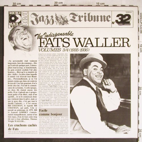 Waller,Fats: The Indispensable Vol.3/4, Foc,Ri, RCA,JazzTribune32(NL 89819(2)), D, 1972 - 2LP - H7003 - 7,50 Euro