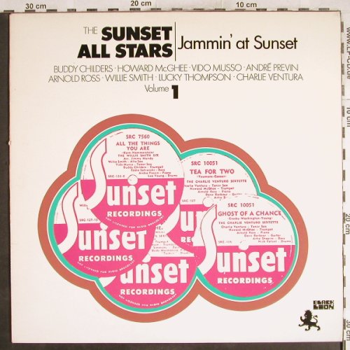 V.A.Sunset All Stars: Jammin' at Sunset,Vol.1, vg+/m-, Black Lion(BLP 30112), NL, 1971 - LP - H7261 - 5,00 Euro