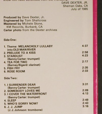 Carter,Benny: Live at t.Trianon Ballroom, Hindsight Records(HSR-218), US, 1985 - LP - H8464 - 7,50 Euro