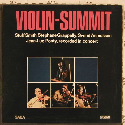 Smith,Stuff/Grappelly/Asmussen/Pont: Violin-Summit, Foc, Saba(SB 15 099), D, 1967 - LP - H9928 - 20,00 Euro
