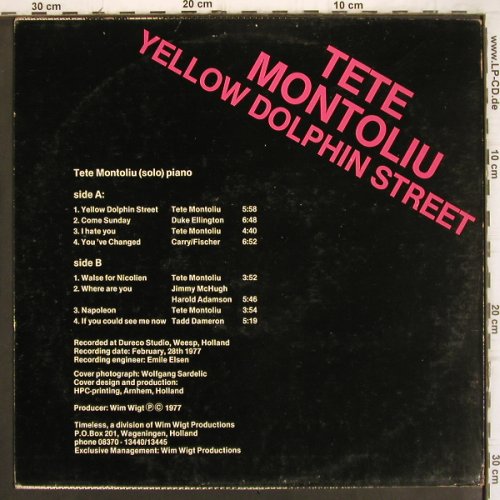 Montoliu,Tete: Yellow Dolphin Street, m /vg+, Timeless(SJP 107), NL, 1977 - LP - V1086 - 9,00 Euro