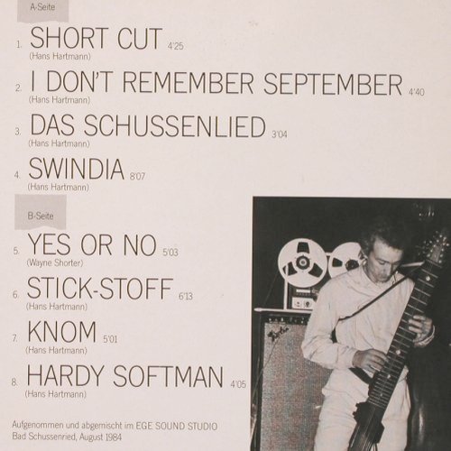 Hartmann,Hans: Swindia, Pläne (88 390), D, 1984 Typ: LP Best.-Nr.: V1091 Preis: 7,50 Euro