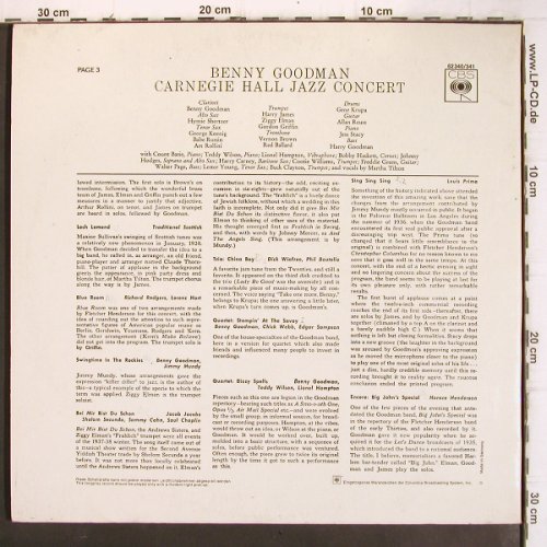 Goodman,Benny: The Famous 1938 Carnegie Hall Conc., CBS, Foc (62 340/341), D, woc Typ: 2LP Best.-Nr.: V1121 Preis: 7,50 Euro