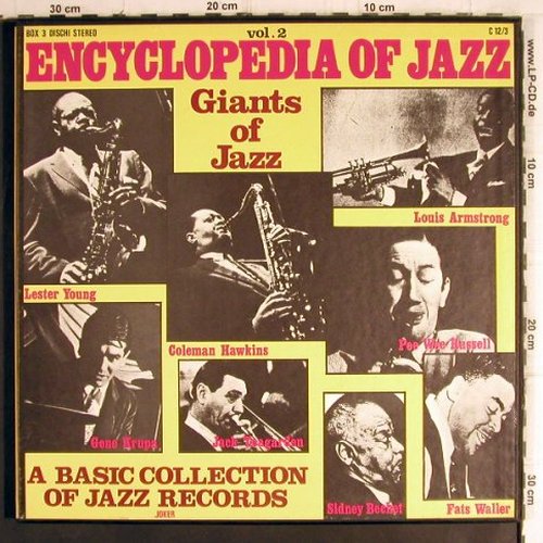 V.A.Encyclopedia Of Jazz: Vol.2-Giants of Jazz, Joker/Dischi(C 12/3), I, BoxSet, 1970 - 3LP - V1345 - 12,50 Euro