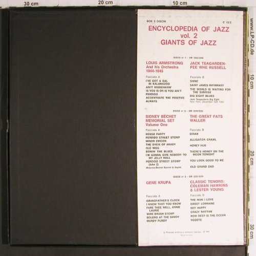 V.A.Encyclopedia Of Jazz: Vol.2-Giants of Jazz, Joker/Dischi(C 12/3), I, BoxSet, 1970 - 3LP - V1345 - 12,50 Euro