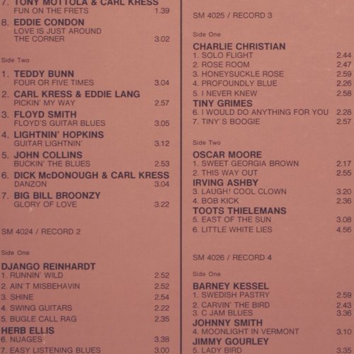 V.A.The Jazz Guitar: 74 Tr., Box, Booklet, Joker(C 76/6), I, 1983 - 6LP - V1347 - 17,50 Euro