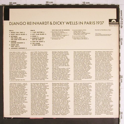 Django Reinhardt & Dicky Wells: in Paris 1937, Polydor (423 232), D, Mono, 1966 Typ: LP Best.-Nr.: V1349 Preis: 17,50 Euro