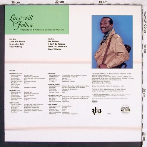 Howard,George: Love will Follow, TBA (TB 210), D, 1986 Typ: LP Best.-Nr.: V1650 Preis: 7,50 Euro