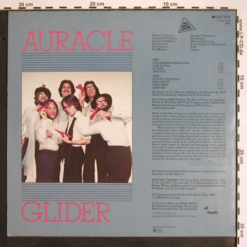 Auracle: Glider, m /vg+, Chrysalis (6307 624), D, 1978 Typ: LP Best.-Nr.: V1653 Preis: 6,00 Euro