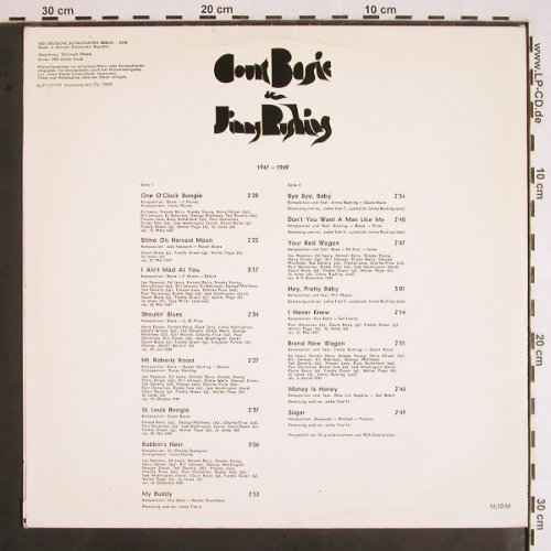 Basie,Count & Jimmy Rushing: Same (1947 u. 1949), Amiga (8 50 444), DDR, 1975 Typ: LP Best.-Nr.: V1724 Preis: 9,00 Euro