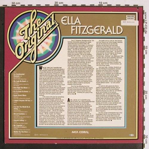 Fitzgerald,Ella: The Original, MCA (0042.028), D, Ri, co, 1973 Typ: LP Best.-Nr.: V1843 Preis: 6,00 Euro