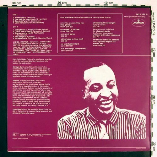 Hampton,Lionel: Apollo Hall Concert, Mono (1954), Mercury(6499 356), NL, Ri,  - LP - V2091 - 9,00 Euro