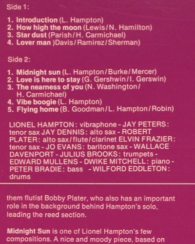 Hampton,Lionel: Apollo Hall Concert, Mono (1954), Mercury(6499 356), NL, Ri,  - LP - V2091 - 9,00 Euro
