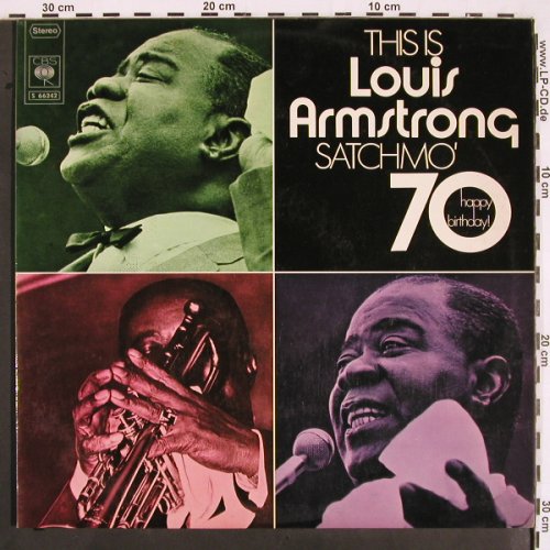 Armstrong,Louis: This Is ..,Satchmo'70, Foc, CBS(S 66242), D, 1973 - 2LP - V2099 - 9,00 Euro