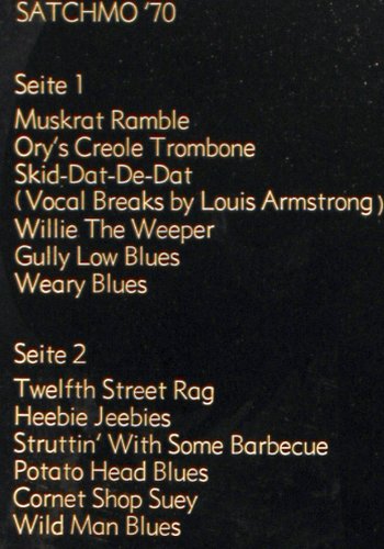 Armstrong,Louis: This Is ..,Satchmo'70, Foc, CBS(S 66242), D, 1973 - 2LP - V2099 - 9,00 Euro