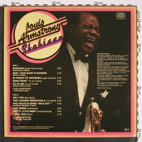 Armstrong,Louis: Skokiaan, MCA Coral(52.026), D, Ri, 1973 - LP - V2121 - 7,50 Euro