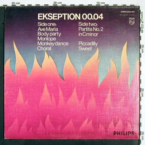 Ekseption 00.04: Royal Phil.Orchestra, Foc, Philips(6423 019), D, 1971 - LP - V2141 - 7,50 Euro