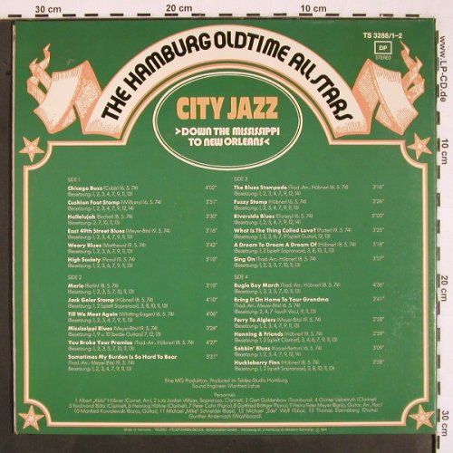 Hamburg Oldtime All Stars: City Jazz,Foc, Telefunken(TS 3288/1-2), D, 1974 - 2LP - V2191 - 9,00 Euro
