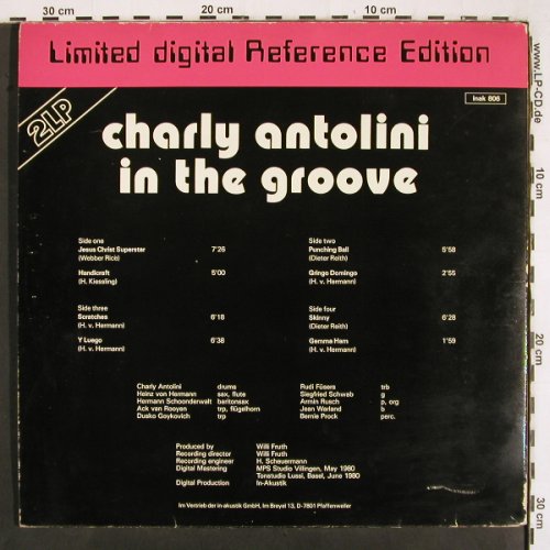 Antolini,Charly: In The Groove, Foc,rec.1972, m-/vg+, MPS (inak 806), D, Ri, 1980 Typ: 2LP Best.-Nr.: V3032 Preis: 12,50 Euro